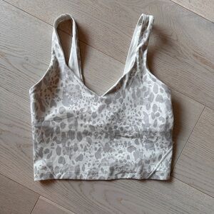 Lululemon Align Cream Cheetah Print Top